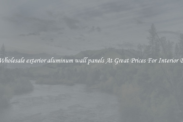 Buy Wholesale exterior aluminum wall panels At Great Prices For Interior Design
