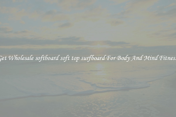 Get Wholesale softboard soft top surfboard For Body And Mind Fitness.