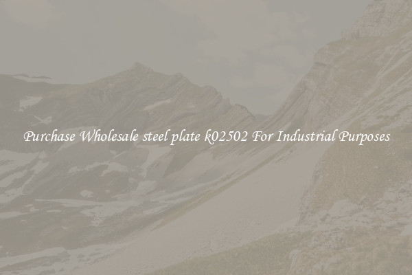 Purchase Wholesale steel plate k02502 For Industrial Purposes