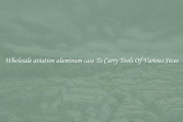 Wholesale aviation aluminum case To Carry Tools Of Various Sizes