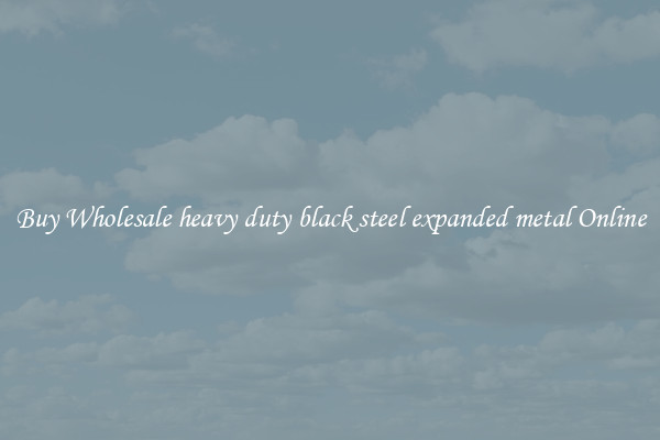 Buy Wholesale heavy duty black steel expanded metal Online