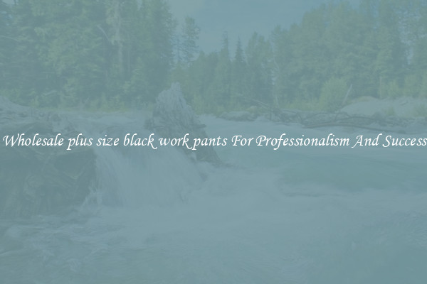 Wholesale plus size black work pants For Professionalism And Success