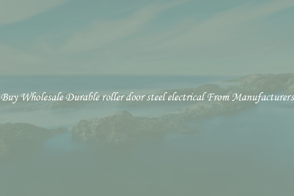 Buy Wholesale Durable roller door steel electrical From Manufacturers